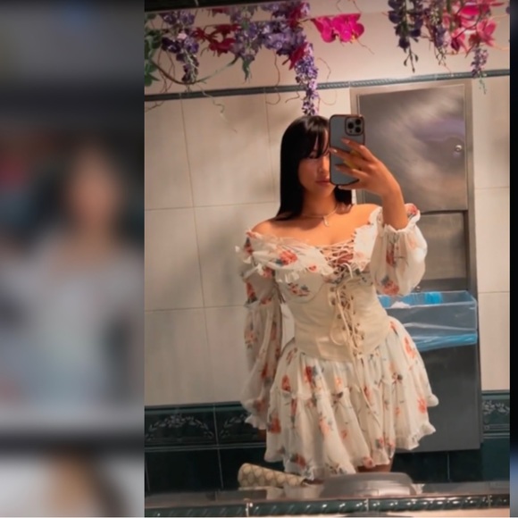 DRESS MINI FASHION BLOGGERS FLOWERS - Picture 7 of 7